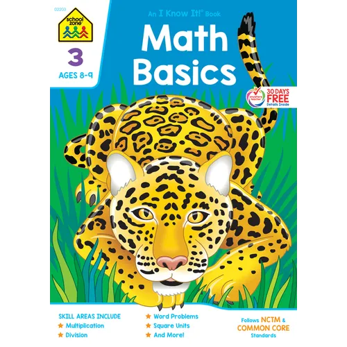 School Zone Math Basics Grade 3 Workbook