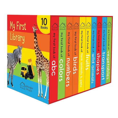 My First Library: Boxset of 10 Board Books for Kids