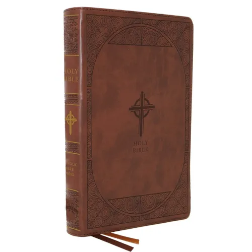 Nabre, New American Bible, Revised Edition, Catholic Bible, Large Print Edition, Leathersoft, Brown, Comfort Print: Holy Bible