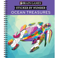 Brain Games - Sticker by Number: Ocean Treasures (13 Images to Sticker)
