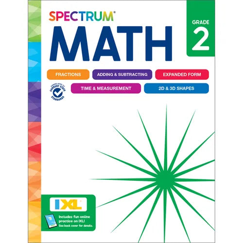 Spectrum Math Workbook, Grade 2