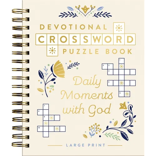 Daily Moments with God: Devotional Crossword Puzzle Book (36 Daily Devotions with Inspiring Activities to Enjoy God's Presence) - The Perfect Gift for
