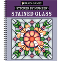 Brain Games - Sticker by Number: Stained Glass (28 Images to Sticker)