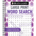 Brain Games - Large Print Word Search: Unwind and Test Your Problem-Solving Skills Easy to Read, Fun to Solve Gift for Adults & Seniors