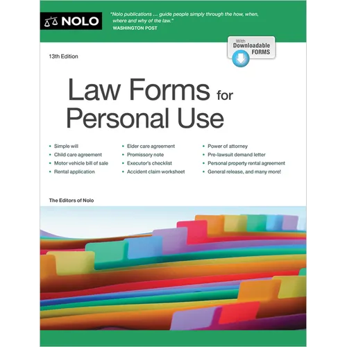 Law Forms for Personal Use
