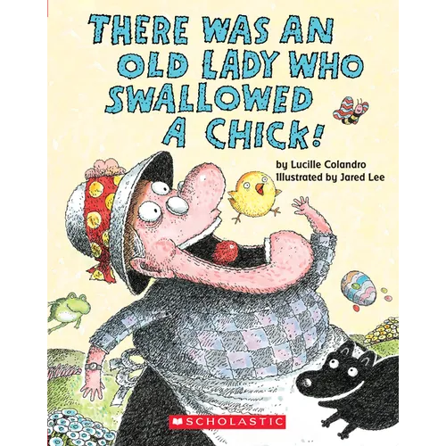 There Was an Old Lady Who Swallowed a Chick! (Board Book)