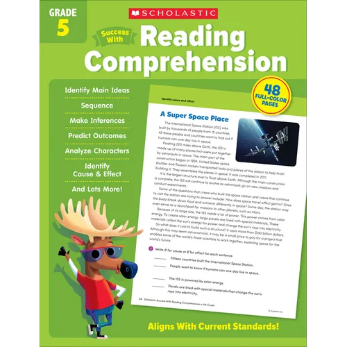 Scholastic Success with Reading Comprehension Grade 5 Workbook