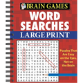 Brain Games - Word Searches - Large Print: Easy on the Eyes, Not on the Brain Puzzles Progress from Simple to Challenging Gift for Adults & Seniors