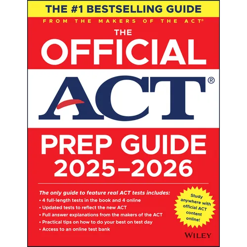 The Official ACT Prep Guide 2025 - 2026: Book + Online Course