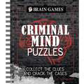 Brain Games - Criminal Mind Puzzles: Crime-Themed Brain Teasers Visual, Verbal, Memory & Logic Puzzles Spiral Bound Activity Book for Adults & Teens