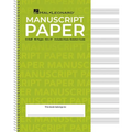 Standard Wirebound Manuscript Paper Green Cover 12 Staves Per Page Music Notation Guide for Composers Students and Musicians Hal Leonard Spiral-Bound