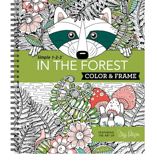 Color & Frame - In the Forest (Adult Coloring Book)