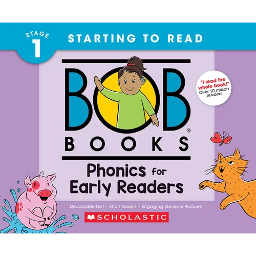Bob Books - Phonics for Early Readers Hardcover Collection of 12 Stories Decodable Phonics Stories, Ages 4 and Up, Kindergarten (Stage 1: Starting to