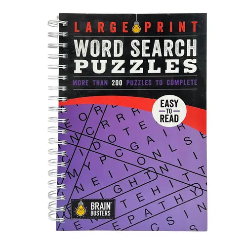 Large Print Word Search Puzzles Purple: More Than 200 Puzzles to Complete