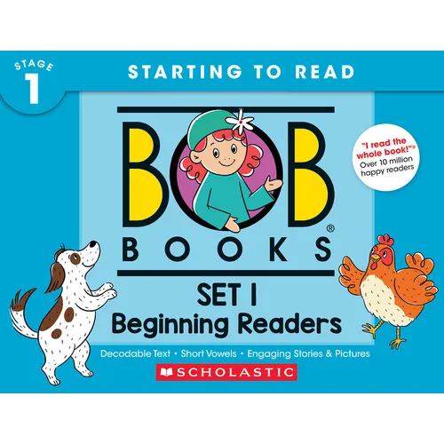 Bob Books - Set 1: Beginning Readers Hardcover Collection of 12 Stories Decodable Phonics Stories, Ages 4 and Up, Kindergarten (Stage 1: Starting to R