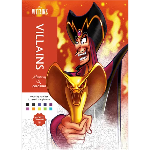 Disney Mystery Coloring: Disney Villains: A Color by Number Book